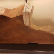 Lampada Sunset Nature Design in legno antico spazzolato con radici di mangrovie.Particolare. Arredamento contemporaneo Siena e Firenze