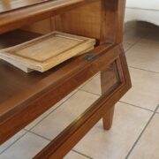 Tavolino da fumo in legno di ciliegio a bacheca. Aperto. Arredamento classico contemporaneo Siena e Firenze