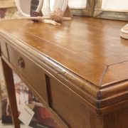 Consolle tavolo in legno di ciliegio anticato apribile. Il piano. Arredamento classico contemporaneo Siena e Firenze
