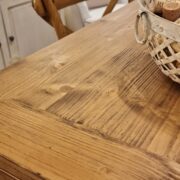 Tavolo Toscano in legno di abete invecchiato naturale bicolore allungabile. Arredamento classico contemporaneo Siena e Firenze (10)