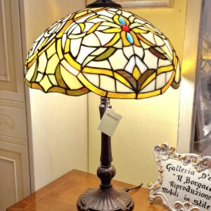 Lampada Tiffany Fiore. Arredamento classico contemporaneo Siena e Firenze.