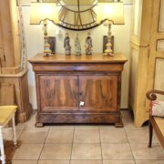 Credenza in legno di noce e radica di noce antica metà '800 Luigi Filippo Cappuccina. Mobili antichi Siena e Firenze (2)