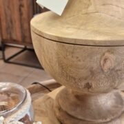 Lampada in legno di mango massello Cap d'Antibes. Arredamento classico contemporaneo Siena e Firenze. (2)