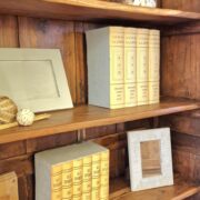 Libreria vetrina antica in legno di teak massello primi '900. Mobili antichi Siena e Firenze (10)