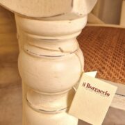 Tavolo Toscano bicolore in legno di abete spazzolato anticato naturale allungabile. Arredamento classico contemporaneo Siena e Firenze (8)