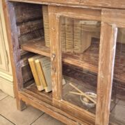 Vetrina antica in legno di olmo primi '900 in finitura naturale decapè. Mobili antichi Siena e Firenze (13)