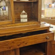 Credenza vetrina Toscana antica in legno di larice metà '800. Mobili antichi Siena e Firenze (4)