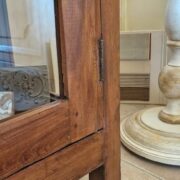 Vetrina in legno di teak massello, vetri originali primi '900. Mobili antichi Siena e Firenze (9)