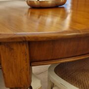 Tavolo Toscano ovale antico metà '800 in legno di noce massello. Mobili antichi Siena e Firenze (14)
