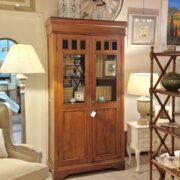 Vetrina libreria antica in legno di teak primi '900. Mobili antichi Siena e Firenze (7)