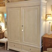 Armadio Toscano metà '800 in legno di abete laccato e anticato a mano. Mobili antichi Siena e Firenze (11)