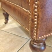 Coppia di Poltrone Pelle Vintage seduta reversibile Pelle-Klim antico. Mobili antichi Siena e Firenze. (14)