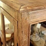 Vetrina antica in legno di olmo primi '900 in finitura decapè. Mobili antichi Siena e Firenze (4)