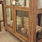Vetrina antica in legno di olmo primi '900 in finitura decapè. Mobili antichi Siena e Firenze (7)