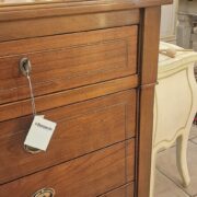 Cassettiera in legno di ciliegio quattro cassetti (1+3) con intarsi in bois de rose. Arredamento classico contemporaneo Siena e Firenze (3)