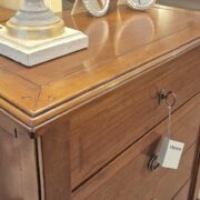 Cassettiera in legno di ciliegio quattro cassetti (1+3) con intarsi in bois de rose. Arredamento classico contemporaneo Siena e Firenze (4)