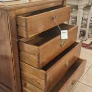 Cassettiera in legno di ciliegio quattro cassetti (1+3) con intarsi in bois de rose. Arredamento classico contemporaneo Siena e Firenze (6)