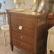 Cassettiera in legno di ciliegio quattro cassetti (1+3) con intarsi in bois de rose. Arredamento classico contemporaneo Siena e Firenze (8)