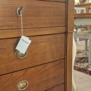 Cassettiera in legno di ciliegio quattro cassetti (1+3) con intarsi in bois de rose. Arredamento classico contemporaneo Siena e Firenze (9)