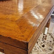 Tavolo Toscano in legno di noce nazionale massello anticato piallato a mano piano filetto intarsiato Bois de Rose. Arredamento classico contemporaneo Siena e Firenze (6)