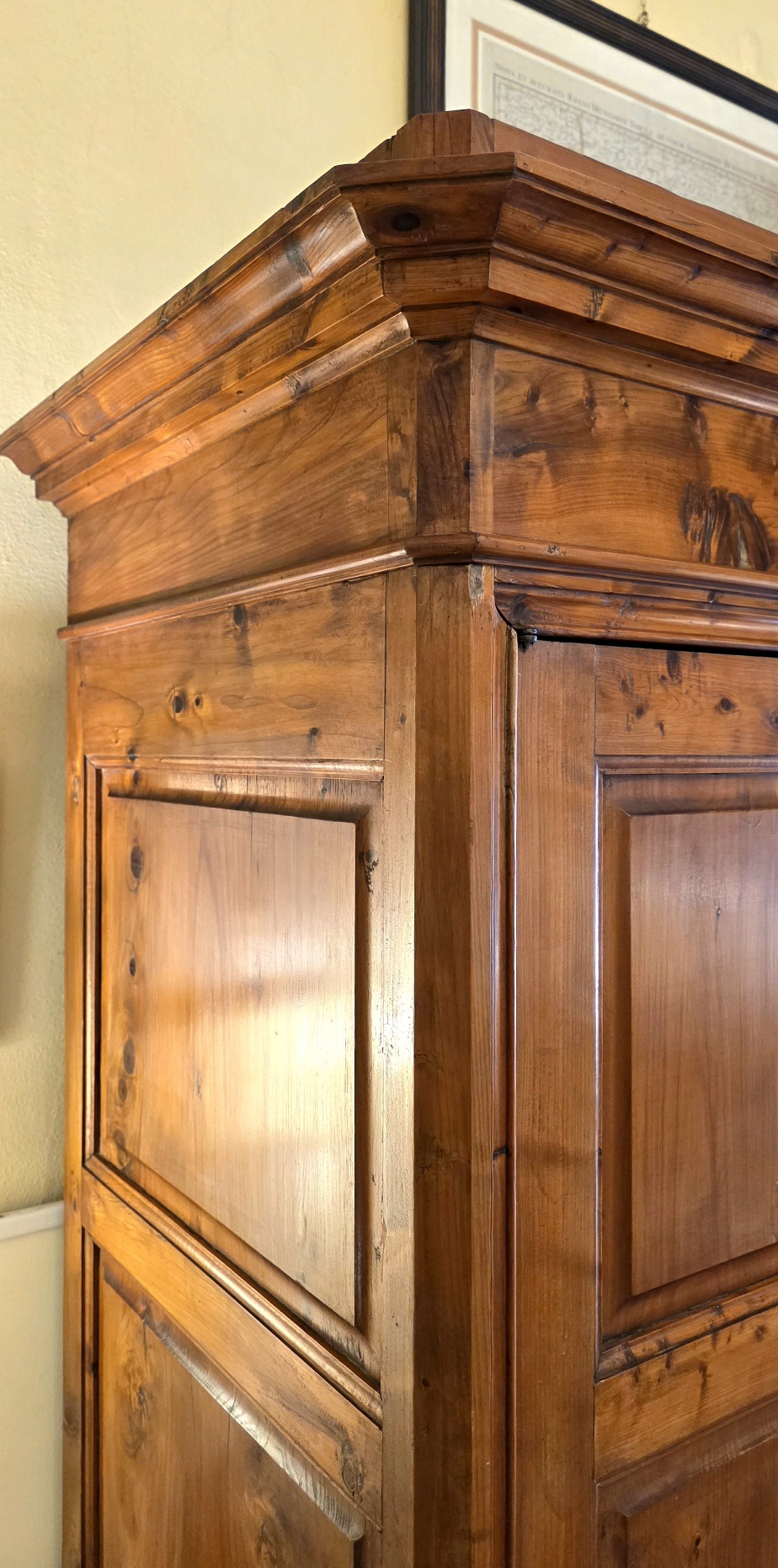 Armadio Toscano metà '800 in legno di cipresso a bugne diamantate. Mobili antichi Siena e Firenze. 3